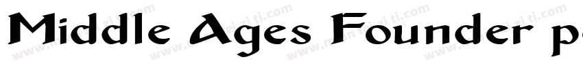 Middle Ages Founder pen字体转换